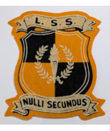 LSS NULLI SECUNDUS SECONDARY SCHOOL HIGH SCHOOL SEW ON PATCH VINTAGE RETRO - €14,80 EUR