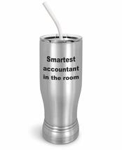 PixiDoodle Accounting Confident Accountant Insulated Coffee Mug Tumbler with Spi - £26.27 GBP+
