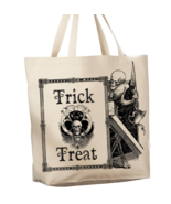 Trick or Treat Skeleton Frame Fancy Reusable Grocery Shopping Cotton Can... - $330.52 MXN