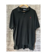 Polo Ralph Lauren Mens Polo Shirt XL Black Short Sleeve Classic Preppy - $15.57