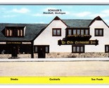 Schuler&#39;s Restaurant Marshall Michigan MI UNP Linen Postcard R8 - $3.51
