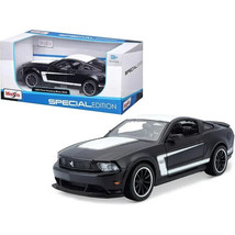 2012 Ford Mustang Boss 302  1/24 Scale Diecast Model by Maisto - Black - $32.66