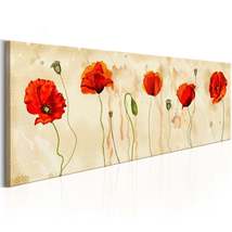 Tiptophomedecor Stretched Canvas Floral Art - Tears Of Poppies - Stretched &amp; Fra - £71.92 GBP+