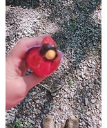 Ceramic Red Cardinal Bird Salt Shaker - $7.98