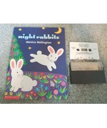 Night Rabbits by Monica Wellington with cassette tape Scholastic School - $12.36