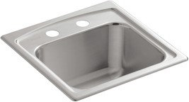 Kohler Toccata K-3349-2-NA 15&quot; x 15&quot; x 7-11/16&quot; Single Basin Bar Sink Fi... - £191.29 GBP