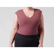 Athleta 798567 Transcend Vita Free Cropped Crop Tee Shirt Tawny Rose Wom... - $8.81