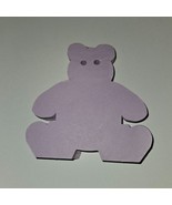 VTG Purple Teddy Bear Shaped Notepad 3.5x4 SMALL 75+ Sheets READ - £11.61 GBP