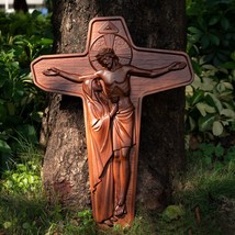 The Unity Cross carving wood Schoenstatt Sorrowful Mother/Passion Crucifix - $59.99+