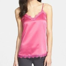Chelsea28 Lace Trim Camisole Fuchsia Pink Tank Top size M New With Tags MSRP $59 - £11.94 GBP