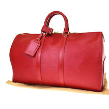 Auth Louis Vuitton Keepall 45 Travel Hand Bag Epi Leather Red M42977 73MH941 - £1,260.83 GBP