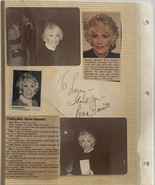Rona Barrett signed photo album page - $100.00