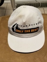 Vtg John Deere Construction &quot;Only The Best&quot; Snapback Hat, Louisville Mfg... - £11.83 GBP