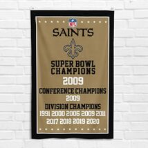 For New Orleans Saints 3x5 ft Banner Football Super Bowl Champions Flag - $18.99