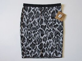 NWT RACHEL by Rachel Roy Gray Snakeskin Print Stretch Knit Pencil Skirt S - $19.00