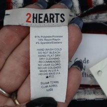 2 Hearts Sweater Womens L Multicolor Long Sleeve Boat Neck Stripe Knit P... - £23.34 GBP