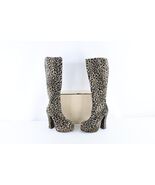 NOS Vintage 90s Streetwear Womens 7 Cheetah Side Zip Platform Go Go Boot... - $2,160.97 MXN