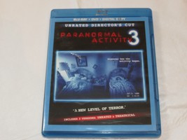 Paranormal Activity 3 Blu-ray/DVD 2012 2-Disc Set Unrated Directors Cut Horror - £10.27 GBP
