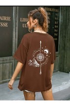 Compass Printed Oversize Unisex T-Shirt - $9.00+