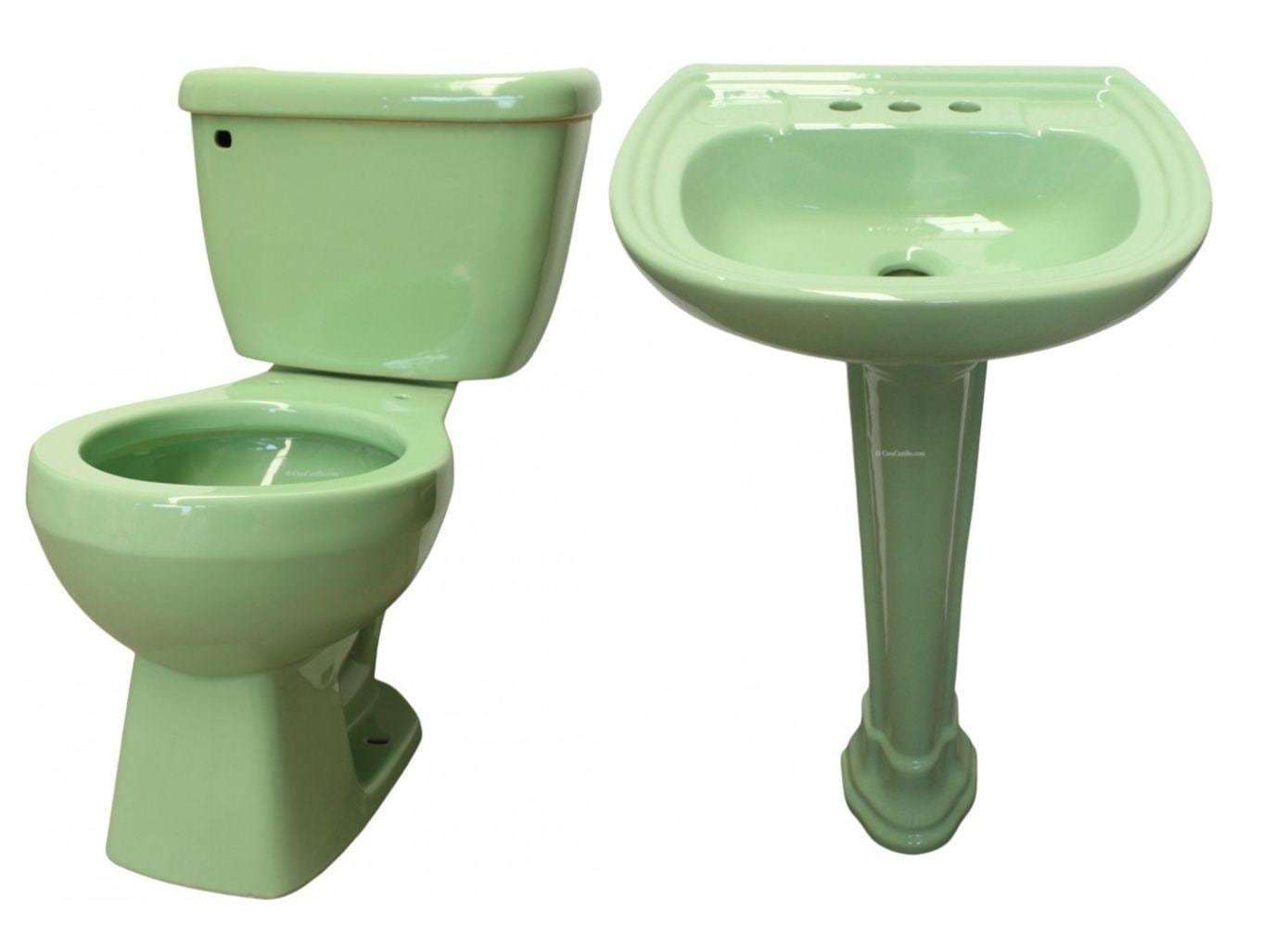 Mexican Talavera Ceramic Toilet Hand Painted - Verde Capri - - $799.00