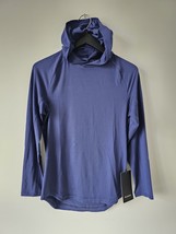 NWT LULULEMON NISE Night Blue Drysense LS Pullover Hoodie Men&#39;s Large - £82.18 GBP