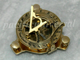 Marine Solid Brass West London Sundial Compass 3&quot; Working Pocket Compass Gift - £11.07 GBP