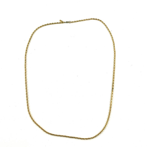 VTG Monet Gold Tone Simple Chain Necklace Signed 30&quot;  - £17.98 GBP