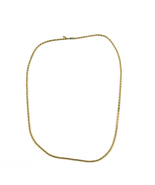 VTG Monet Gold Tone Simple Chain Necklace Signed 30&quot;  - £17.70 GBP