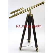 NauticalMart Vintage Antique Solid Brass Double Barrel Telescope - $199.00