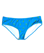 Amazon Essentials Women&#39;s Aqua Blue Pineapple Print Swimsuit Bikini Bott... - £14.74 GBP