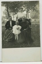 RPPC Victorian Women With Sweet Child Enjoying the Outdoors c1908 Postcard H13 - $11.95