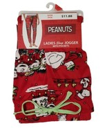 Ladies Brilliant Red Peanuts Snoopy Lounge Sleep Jogger Pants Size S (4-6) - £9.10 GBP