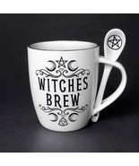Crescent Witches Brew Alchemy Gothic ALMUG16 Cup &amp; Spoon Coffee Mug Tea ... - $16.99