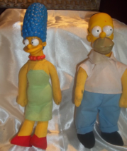 1990 Homer and Marge Simpson Dolls 11&quot; - £7.80 GBP