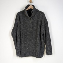 HATCH Jo Sweater Chunky Oversized Alpaca Blend Charcoal Tweed Maternity ... - $206.10