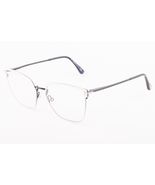 Tom Ford 5574-B 021 Ivory Black / Blue Block Eyeglasses TF5574 021 55mm - $236.55