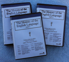 History of the English Language, 36 lectures, Superstar Series, cassettes - $18.00