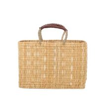Straw Tote Bag for Women Small Size Handwoven Handbag with Handle Beach Bag for  - £114.69 GBP+