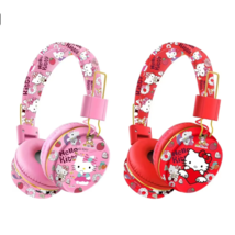 Hello Kitty Wireless Bluetooth Headphones Earmuffs Girls Gift Headset Mic Built - £17.10 GBP