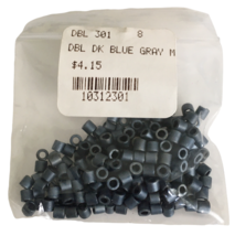Jewelry Making Seed Delica Beads Dk Blue Gray Tiny DB Size 8 DBL 301 Cylinder - £3.17 GBP