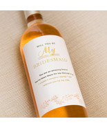 Maid Of Honor &amp; Bridesmaid Wine Bottle Labels - $321.28 MXN