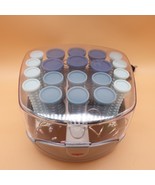 Conair Compact Hot Roller Full Set 3 Sizes 20 Curlers Clips HS34RW Pagea... - $24.98