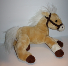 Wells Fargo Legendary Pony Lightning Horse 12&quot; Plush Palomino Stuffed Soft 2010 - £10.65 GBP