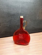 1970 Red Glass Bottle Bicentennial Colebrook NH New Hampshire 200th Anni... - $37.04