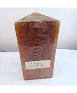 Pier 1 BLACKBERRY SAGE TEA Pillar Candle TRIANGLE SHAPED Pillar boho Vin... - €17,95 EUR
