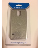 Dynex hard shell Case for Samsung Galaxy S5 Cell Phones - Silver glitter - $7.99