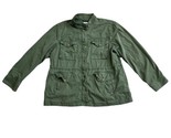 Green Military Jacket Army Style Cotton from The Gap Retro Casual - $29.21
