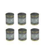 Set of 6 Galvanized Metal Napkin Ring Holder Rustic Farmhouse Table Clot... - £13.11 GBP