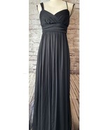 Vtg Y2K Jodi Kristopher Black Dress Evening Gown Formal Long Size 5 - $242.63 MXN