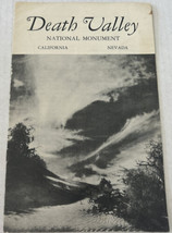 Death Valley National Monument California Nevada National Park Vtg Brochure 1955 - £11.83 GBP